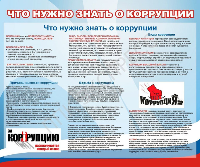 Что нужно знать о коррупции?. Что нужно знать о коррупции?.